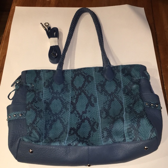 Chi by Carlos Falchi Leather Bag - Picture 1 of 8